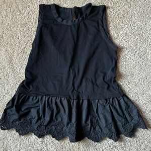 Like New J Crew black sleeveless top